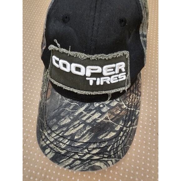 Cooper Tires Camouflage Hat Spell Out Logo Camo Baseball Trucker Strap Back Cap - Picture 6 of 9